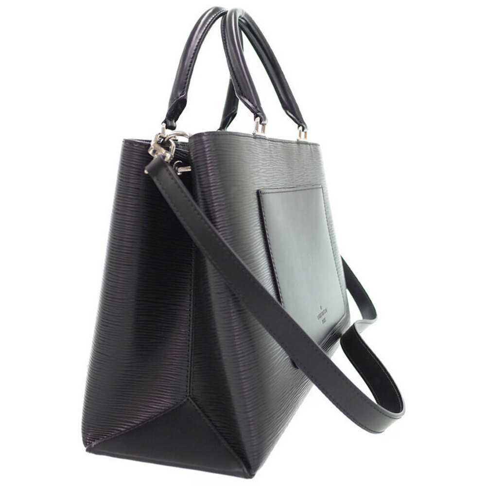 Louis Vuitton Leather Epi Shoulder Kleber Bag Black
